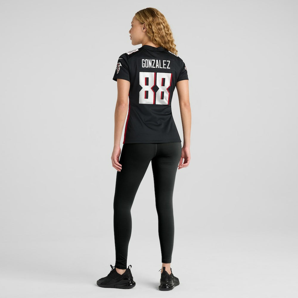 Tony Gonzalez Atlanta Falcons Women's Game Retired Player Jersey - Black cheap