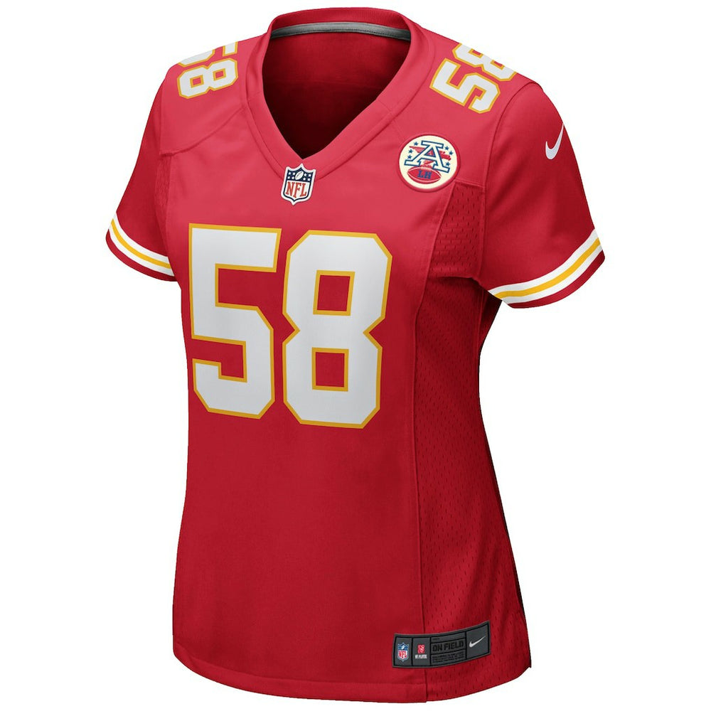 Derrick Thomas Kansas City Chiefs Women's Game Retired Player Jersey - Red on sale