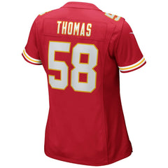 Derrick Thomas Kansas City Chiefs Women's Game Retired Player Jersey - Red on sale