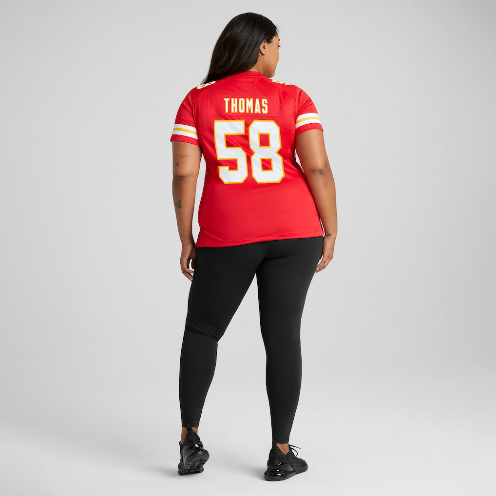 Derrick Thomas Kansas City Chiefs Women's Game Retired Player Jersey - Red on sale
