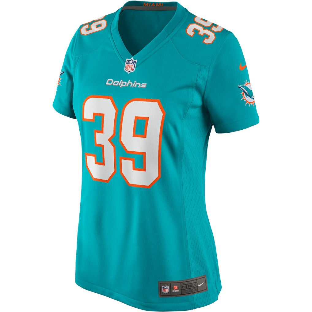 Larry Csonka Miami Dolphins Women's Game Retired Player Jersey - Aqua for sale