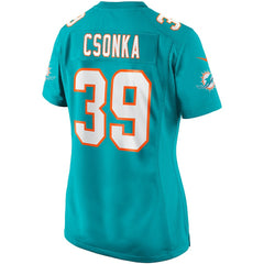 Larry Csonka Miami Dolphins Women's Game Retired Player Jersey - Aqua for sale