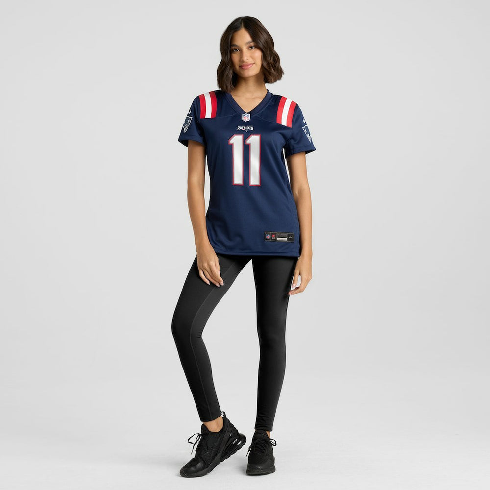 Drew Bledsoe New England Patriots Women's Game Retired Player Jersey - Navy sale