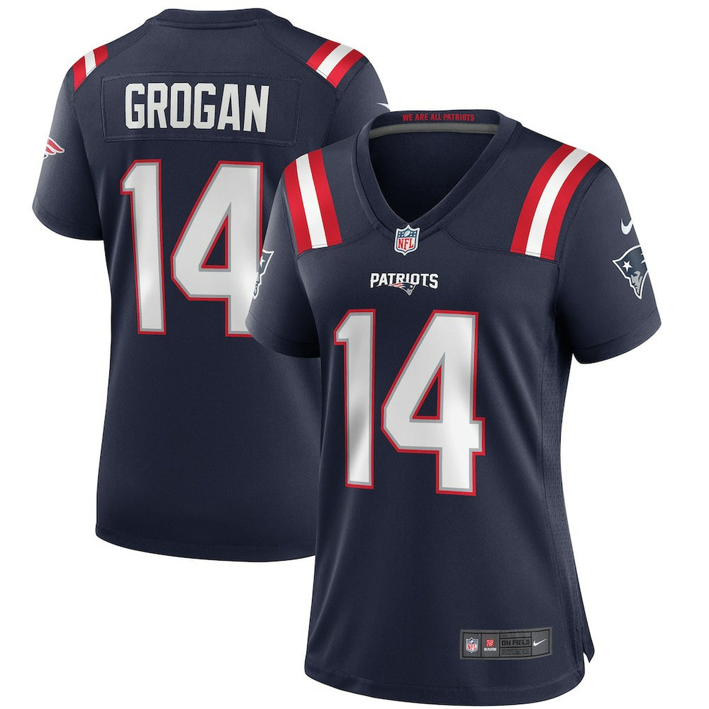 Steve Grogan New England Patriots Women's Game Retired Player Jersey - Navy outlet