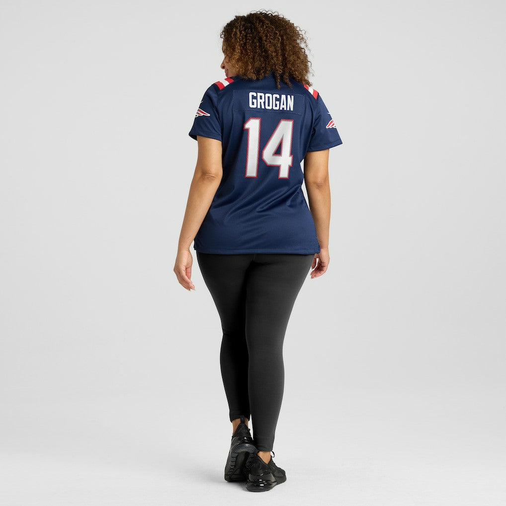 Steve Grogan New England Patriots Women's Game Retired Player Jersey - Navy outlet
