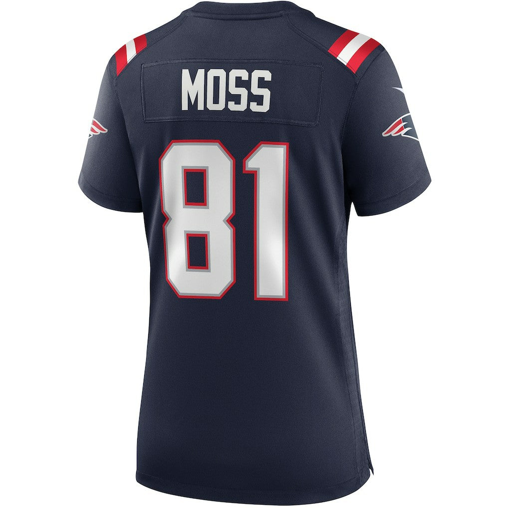 Randy Moss New England Patriots Women's Game Retired Player Jersey - Navy sale