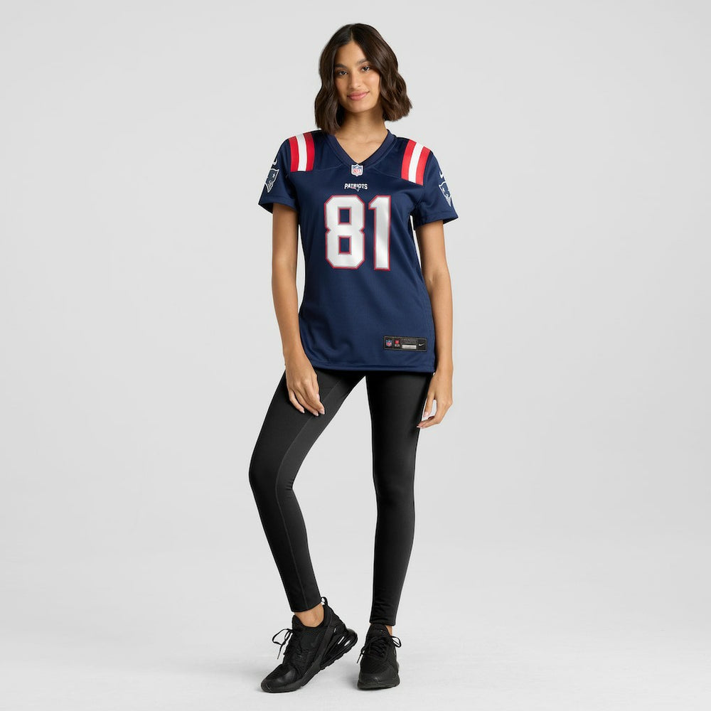 Randy Moss New England Patriots Women's Game Retired Player Jersey - Navy sale