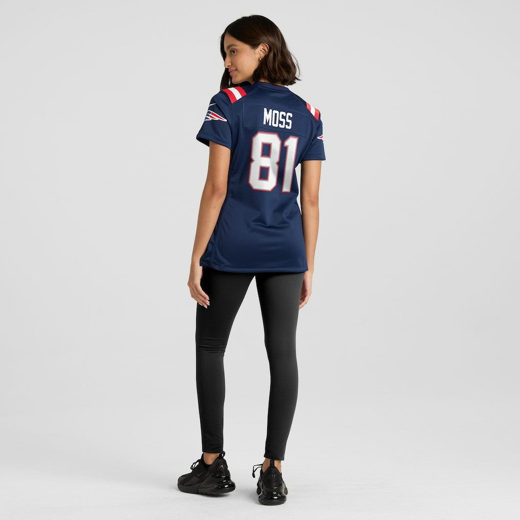 Randy Moss New England Patriots Women's Game Retired Player Jersey - Navy sale