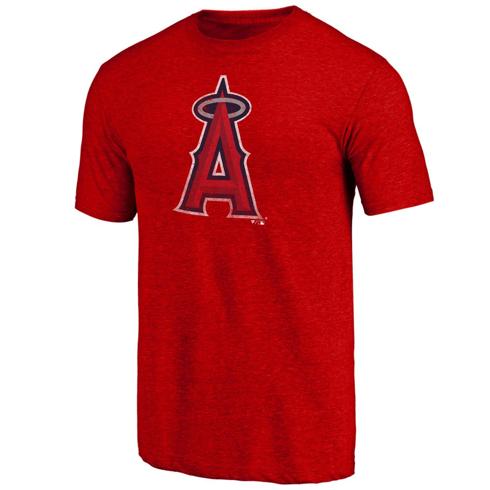 Los Angeles Angels Father's Day Greatest Dad Tri-Blend T-Shirt Red