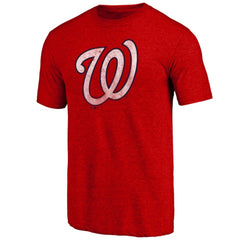 Washington Nationals Father's Day Greatest Dad Tri-Blend T-Shirt Red