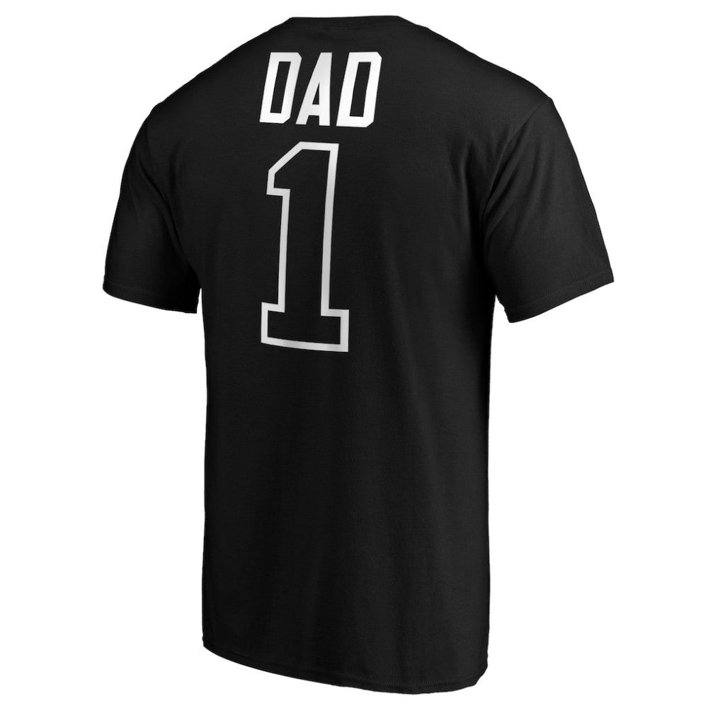 Miami Marlins Father's Day #1 Dad T-Shirt Black