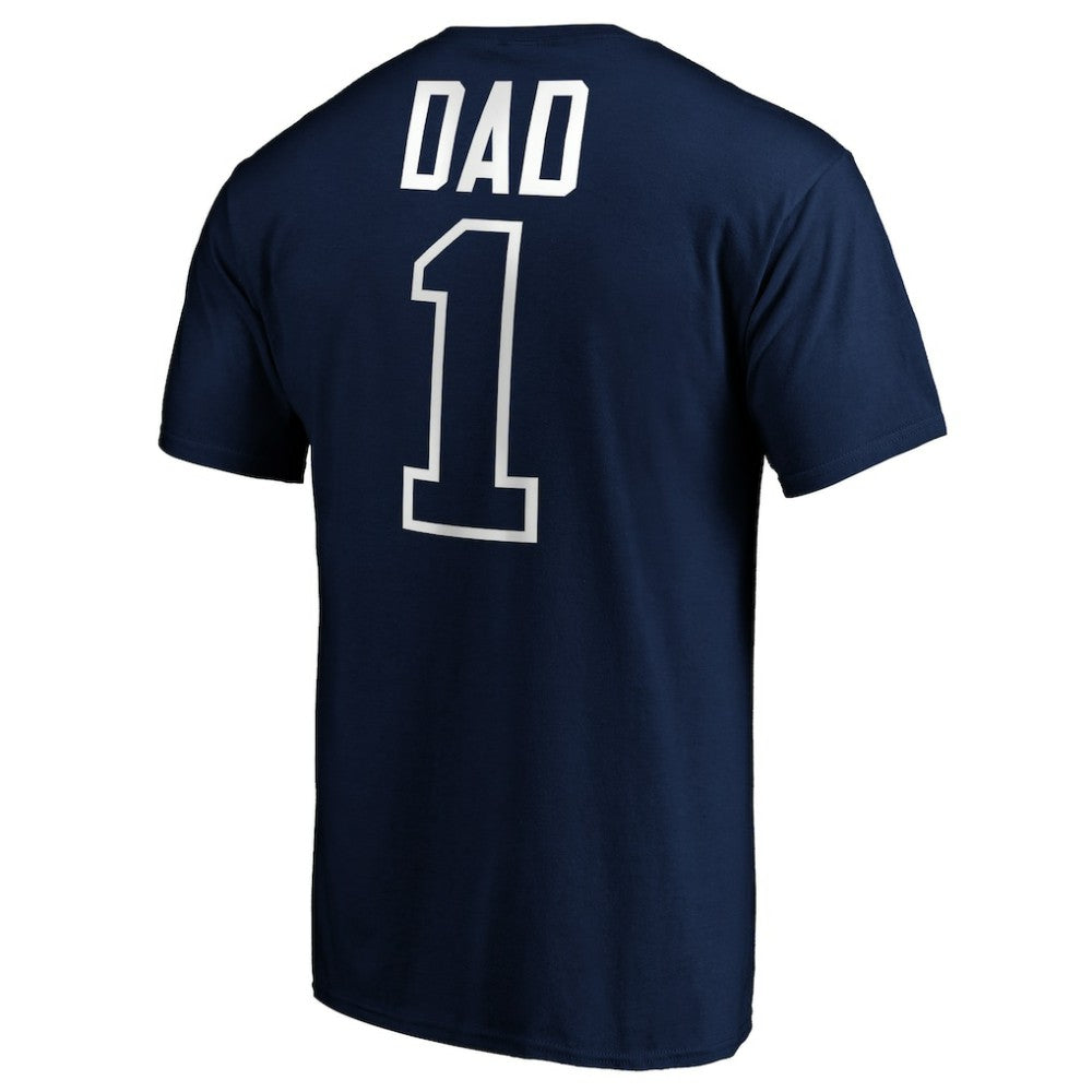 Seattle Mariners Father's Day #1 Dad T-Shirt Navy