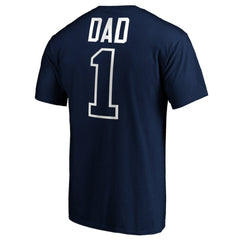 Seattle Mariners Father's Day #1 Dad T-Shirt Navy