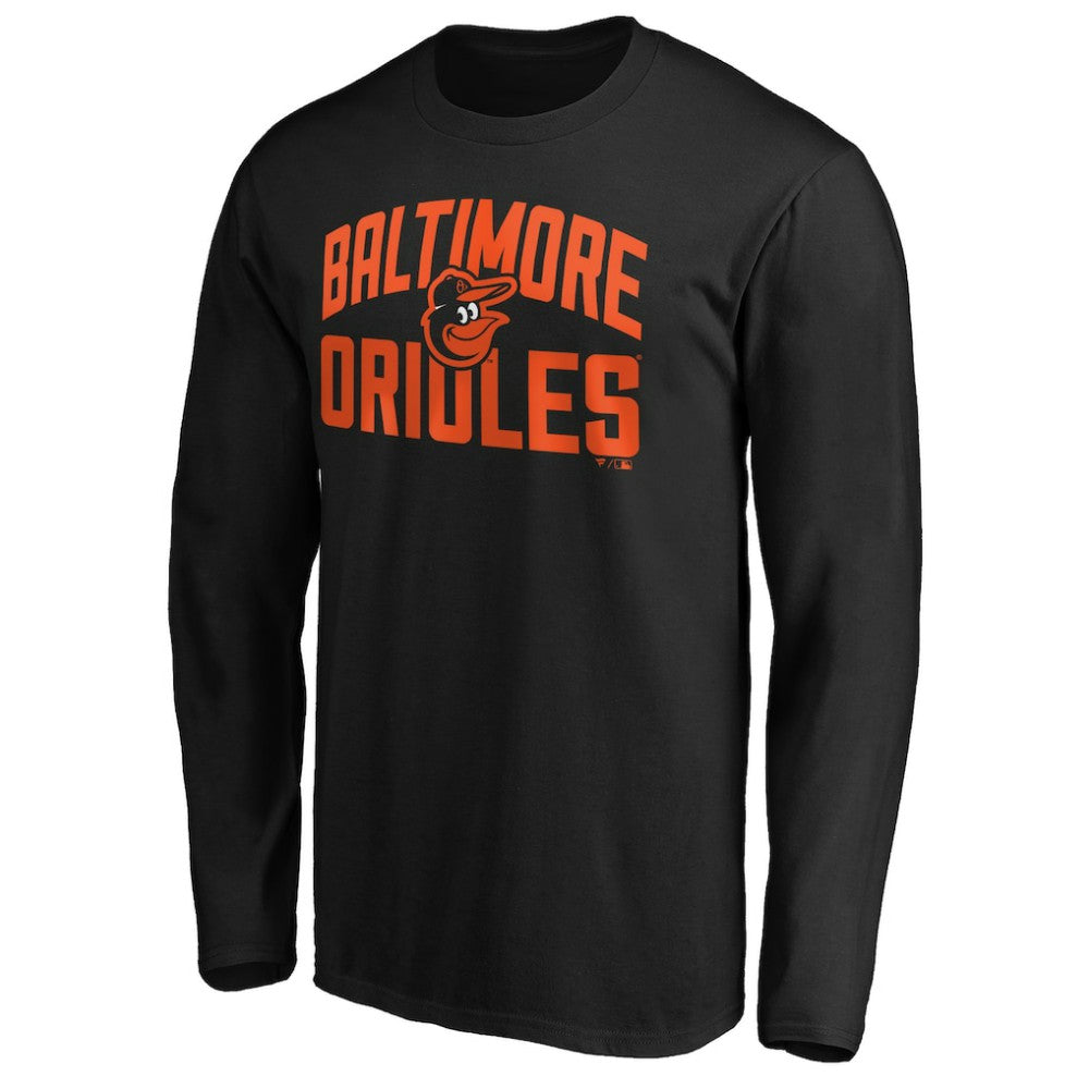 Baltimore Orioles Father's Day #1 Dad Long Sleeve T-Shirt Black