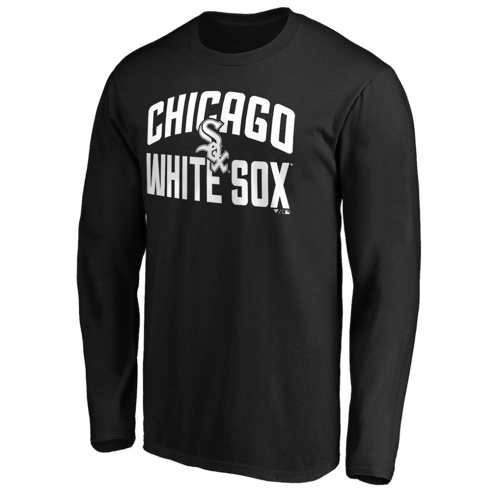 Chicago White Sox Father's Day #1 Dad Long Sleeve T-Shirt Black