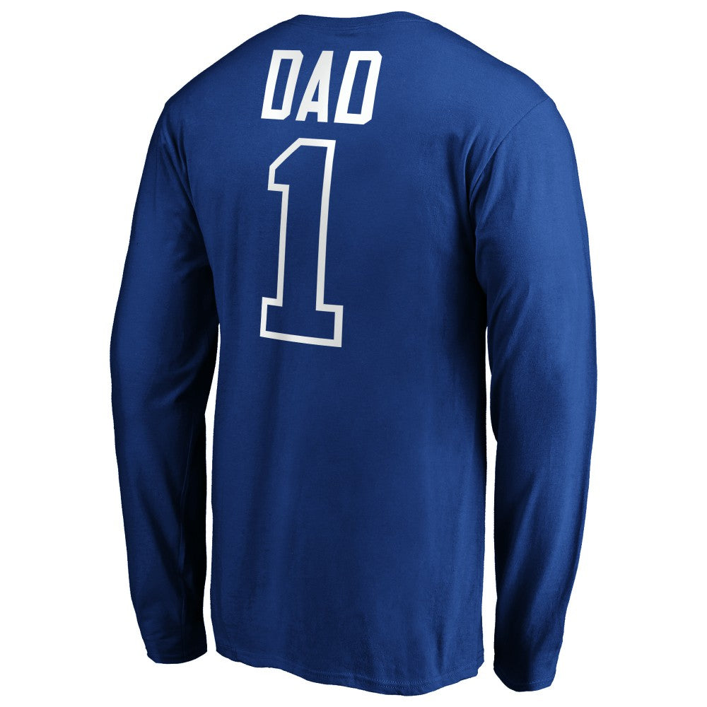 Kansas City Royals Father's Day #1 Dad Long Sleeve T-Shirt Royal