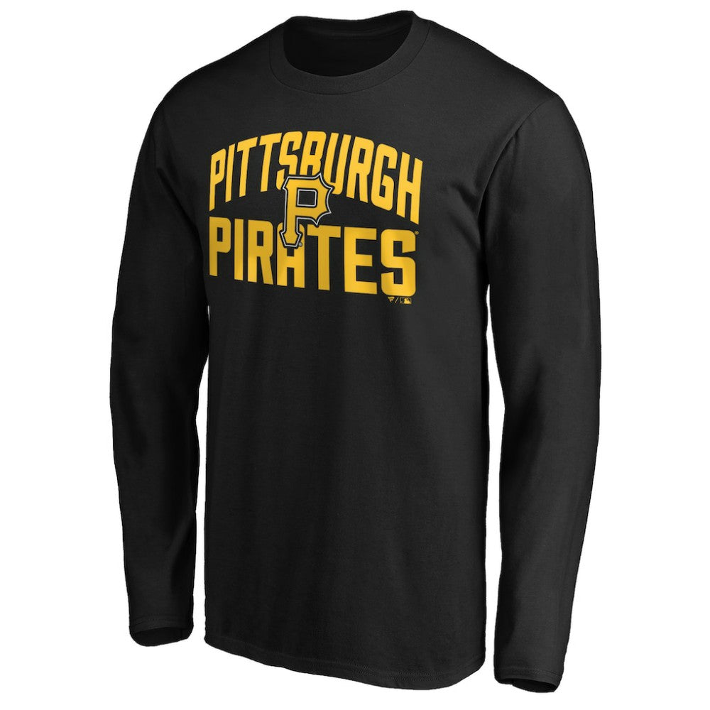 Pittsburgh Pirates Father's Day #1 Dad Long Sleeve T-Shirt Black