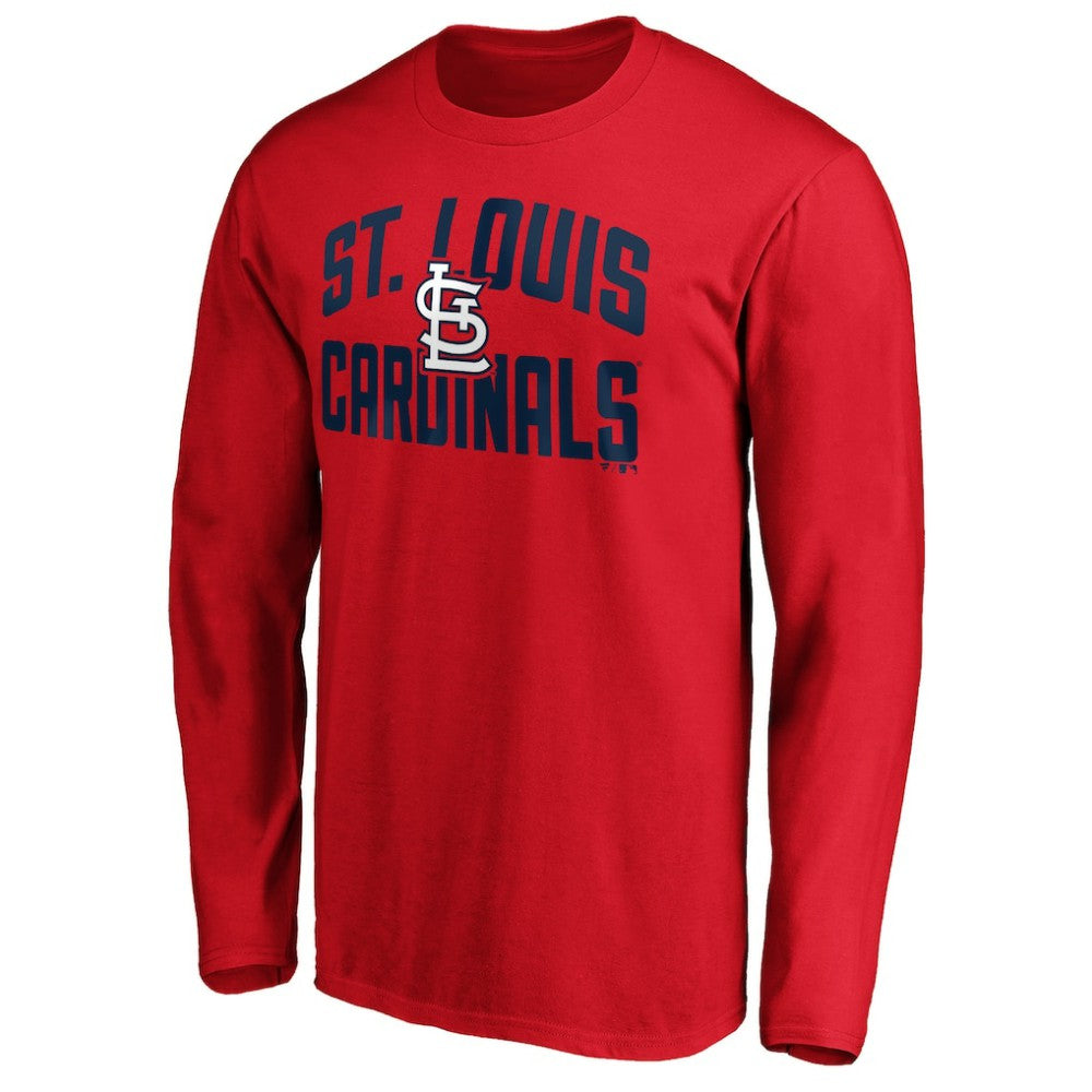 St. Louis Cardinals Father's Day #1 Dad Long Sleeve T-Shirt Red