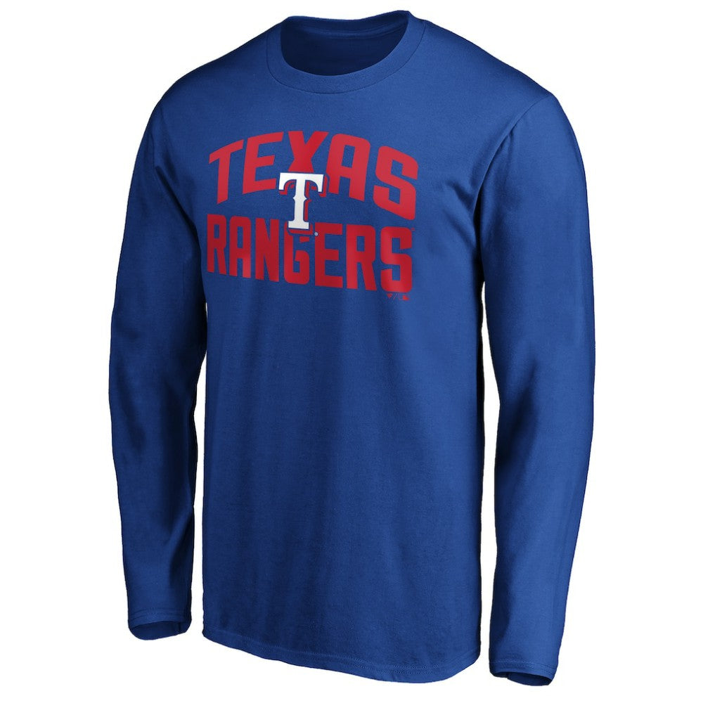 Texas Rangers Father's Day #1 Dad Long Sleeve T-Shirt Royal