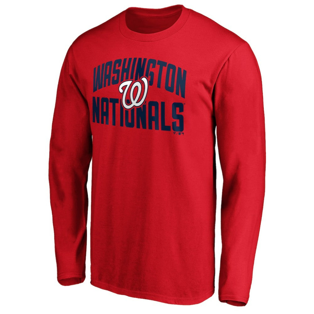 Washington Nationals Father's Day #1 Dad Long Sleeve T-Shirt Red