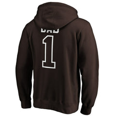 San Diego Padres Father's Day #1 Dad Pullover Hoodie Brown