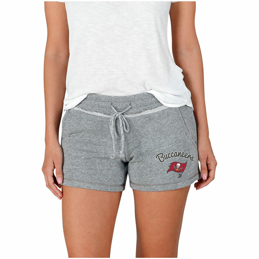 Tampa Bay Buccaneers Concepts Sport Women's Mainstream Terry Shorts - Gray online