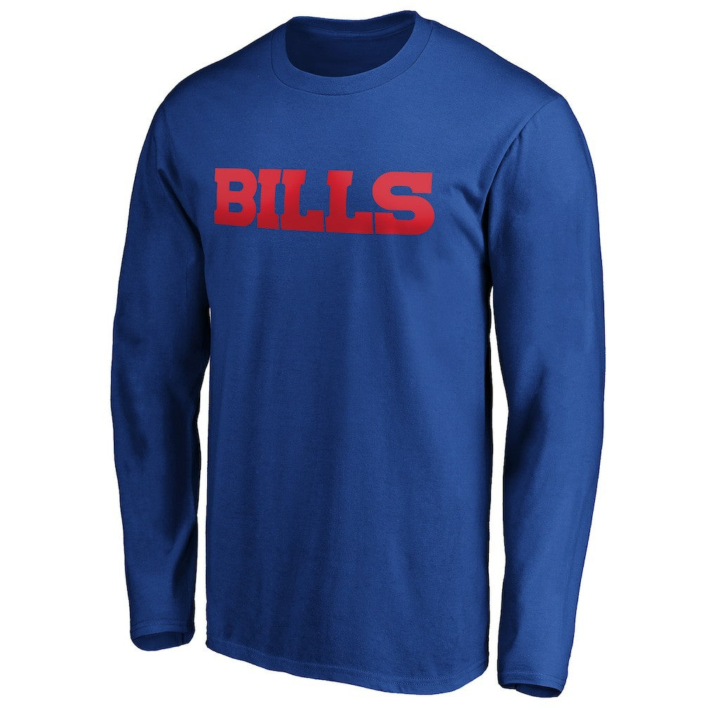 Buffalo Bills #1 Dad Long Sleeve Team Logo T-Shirt - Royal for sale