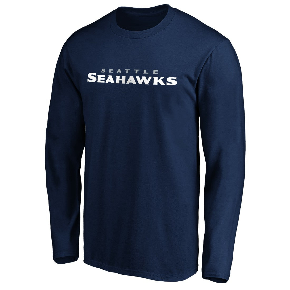 Seattle Seahawks #1 Dad Long Sleeve Team Logo T-Shirt - College Navy online