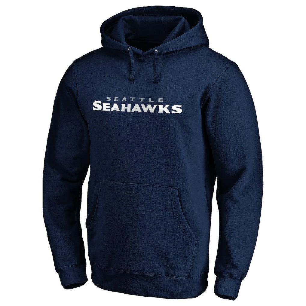 Seattle Seahawks #1 Dad Pullover Hoodie - Navy on sale