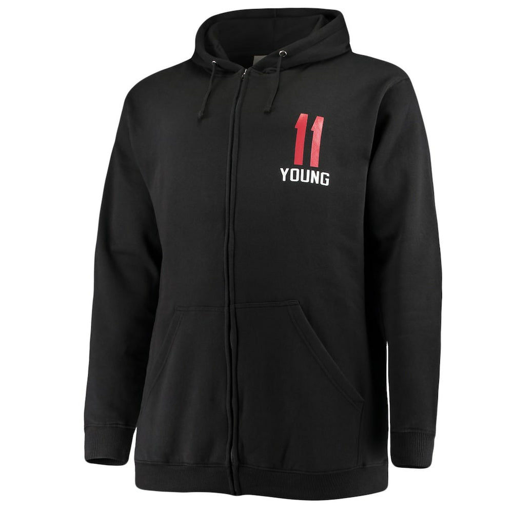 Trae Young Atlanta Hawks Big & Tall Player Name & Number Full-Zip Hoodie Jacket - Black cheap