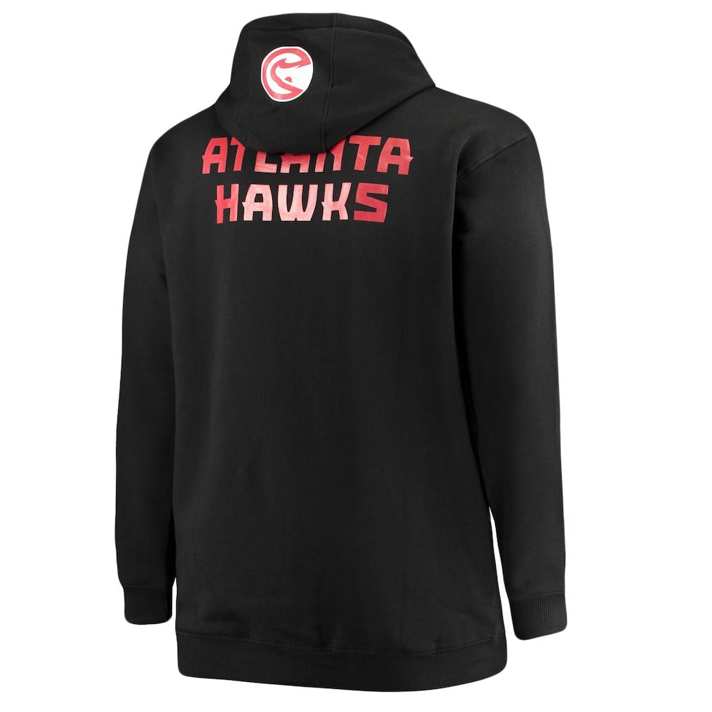 Trae Young Atlanta Hawks Big & Tall Player Name & Number Full-Zip Hoodie Jacket - Black cheap