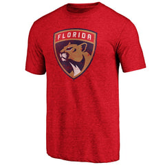Florida Panthers Greatest Dad Tri-Blend T-Shirt - Red T-shirts