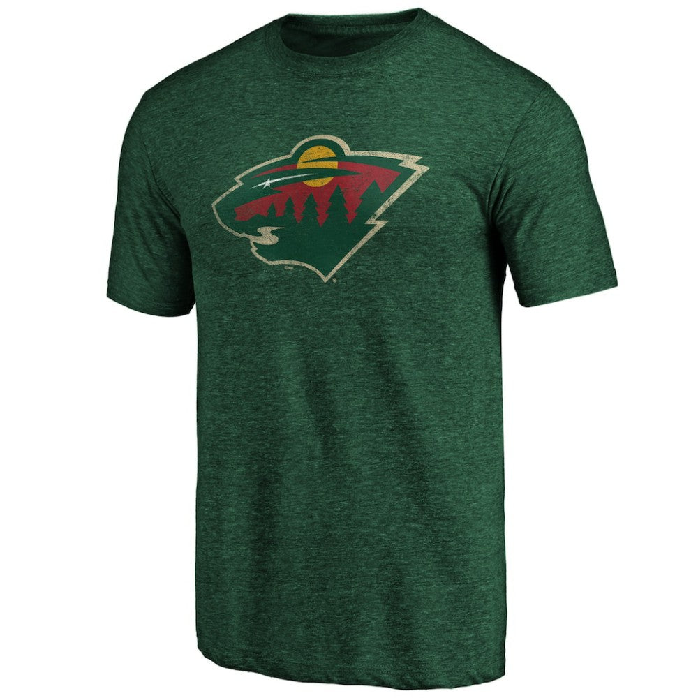 Minnesota Wild Greatest Dad Tri-Blend T-Shirt - Green T-shirts