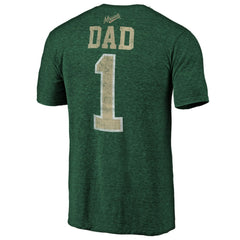 Minnesota Wild Greatest Dad Tri-Blend T-Shirt - Green T-shirts