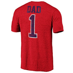 Montreal Canadiens Greatest Dad Tri-Blend T-Shirt - Red T-shirts