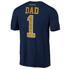 Nashville Predators Greatest Dad Tri-Blend T-Shirt - Navy T-shirts