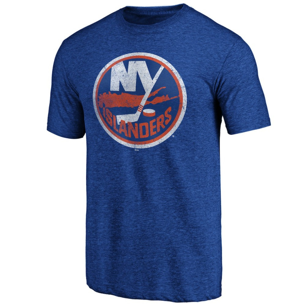 New York Islanders Greatest Dad Tri-Blend T-Shirt - Royal T-shirts