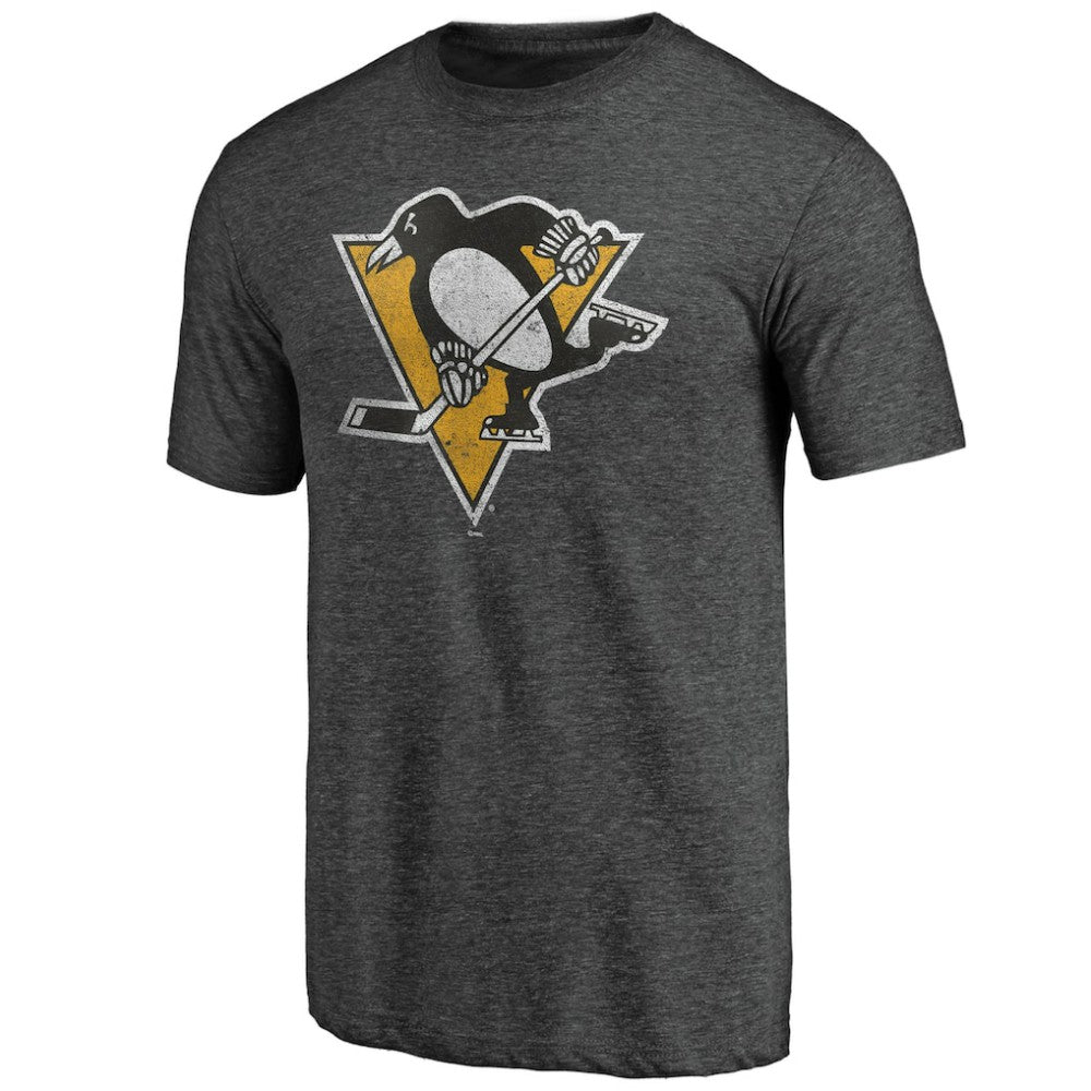 Pittsburgh Penguins Greatest Dad Tri-Blend T-Shirt - Charcoal T-shirts