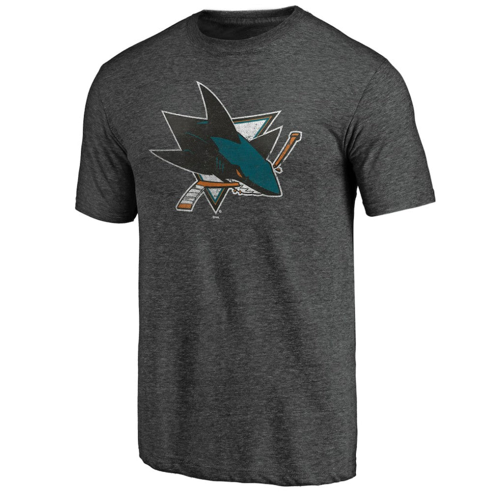 San Jose Sharks Greatest Dad Tri-Blend T-Shirt - Charcoal T-shirts
