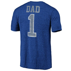 Tampa Bay Lightning Greatest Dad Tri-Blend T-Shirt - Blue T-shirts