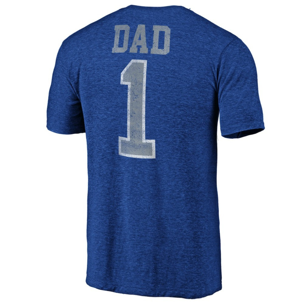 Toronto Maple Leafs Greatest Dad Tri-Blend T-Shirt - Blue T-shirts