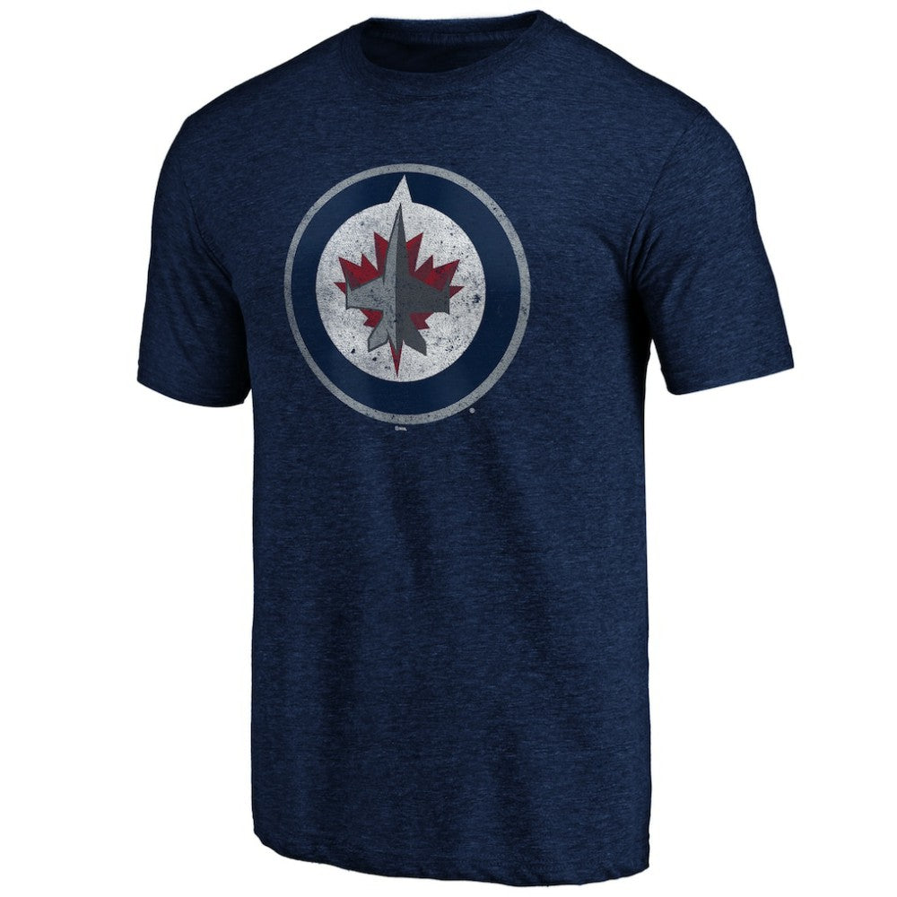 Winnipeg Jets Greatest Dad Tri-Blend T-Shirt - Navy T-shirts