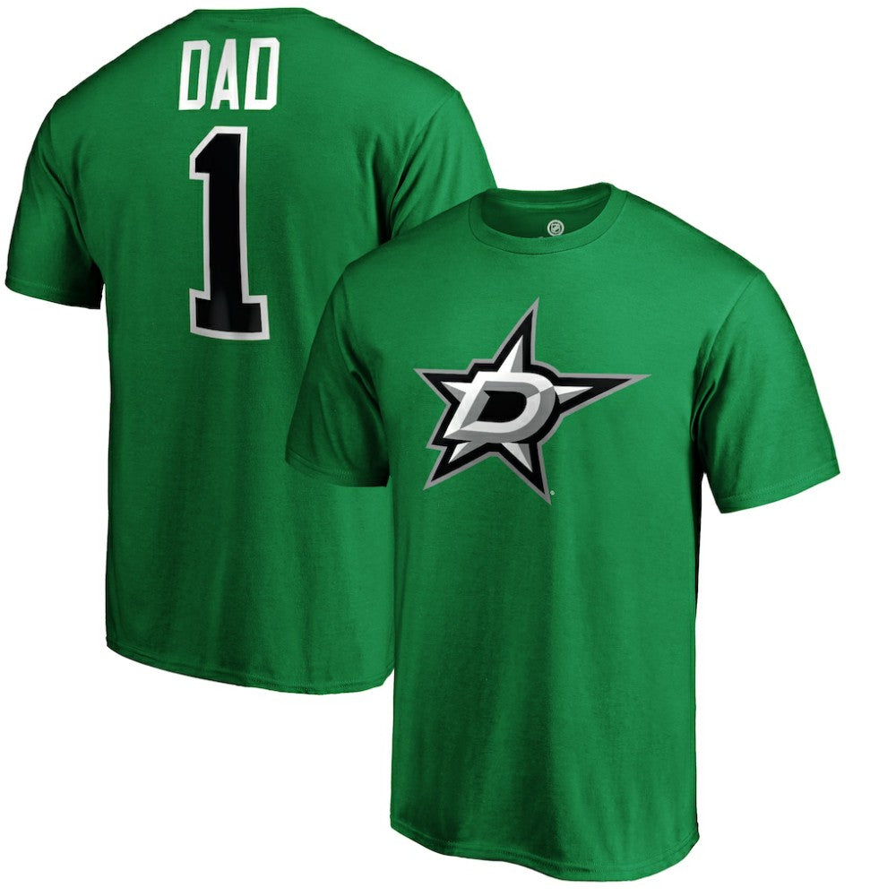 Dallas Stars #1 Dad T-Shirt - Kelly Green T-shirts