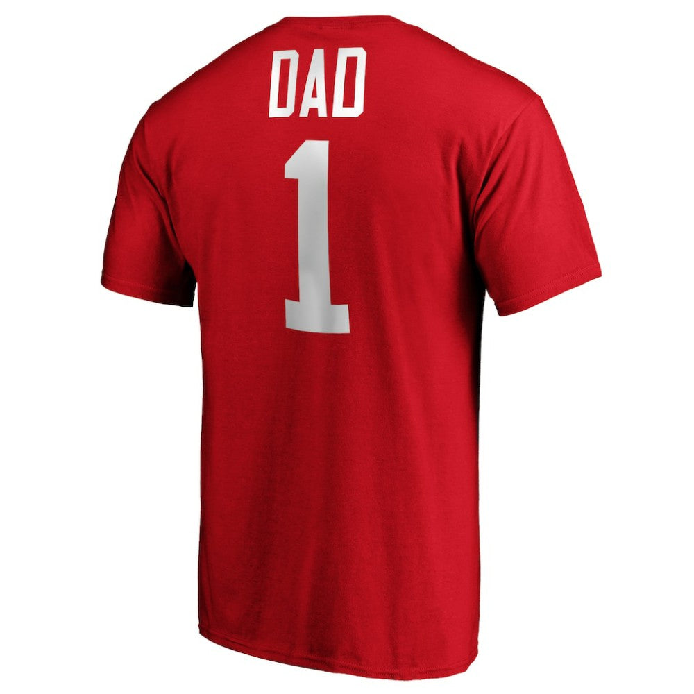 Detroit Red Wings #1 Dad T-Shirt - Red T-shirts