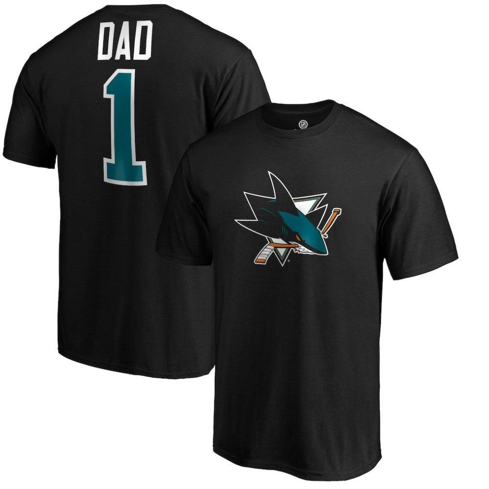San Jose Sharks #1 Dad T-Shirt - Black T-shirts