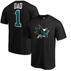 San Jose Sharks #1 Dad T-Shirt - Black T-shirts
