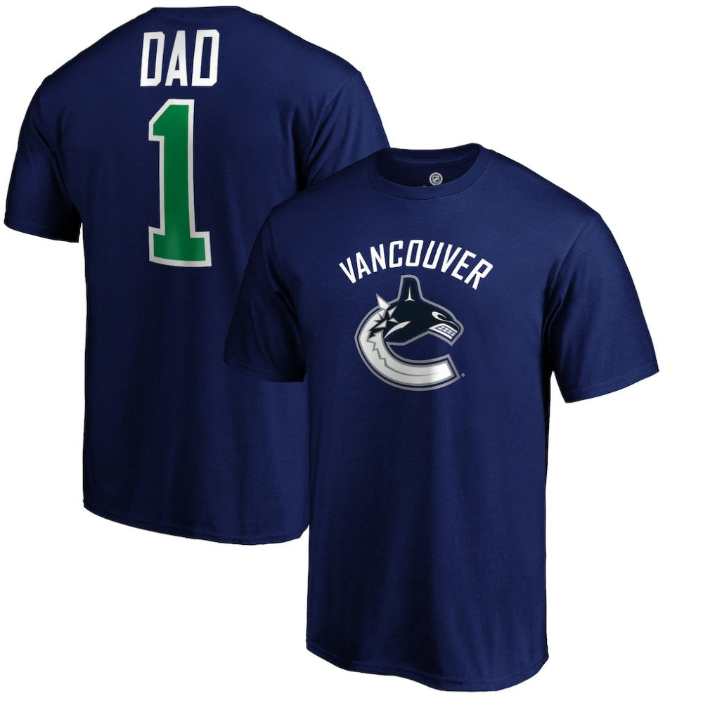 Vancouver Canucks #1 Dad T-Shirt - Blue T-shirts
