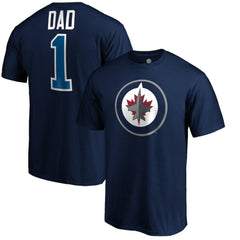 Winnipeg Jets #1 Dad T-Shirt - Navy T-shirts