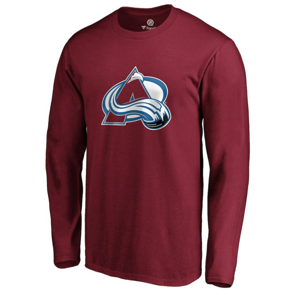 Colorado Avalanche #1 Dad Long Sleeve T-Shirt - Burgundy T-shirts