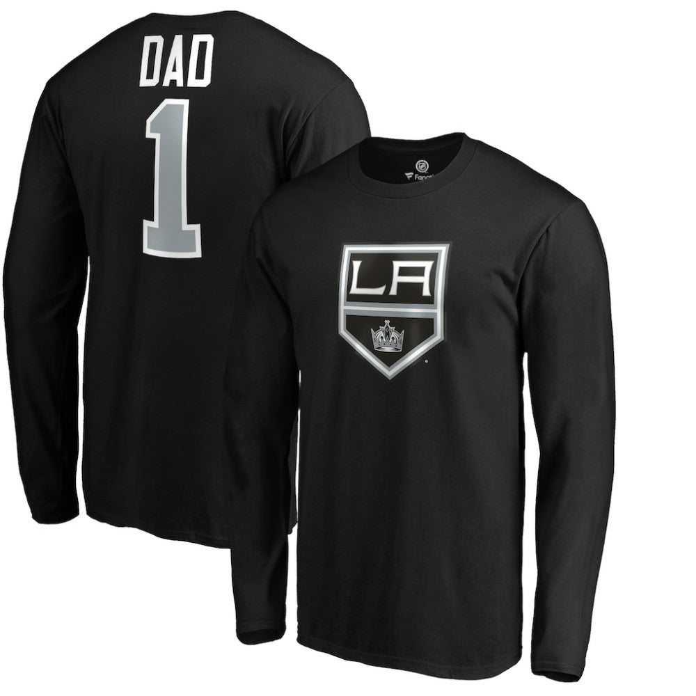Los Angeles Kings #1 Dad Long Sleeve T-Shirt - Black T-shirts